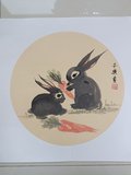 5黄冈罗田-祝子乐-双兔图-小学美术.jpg